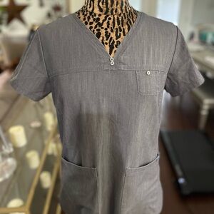 Ada Men's Charcoal V-Neck Shirt